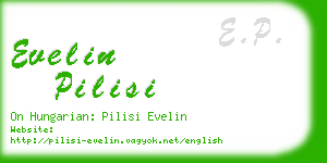 evelin pilisi business card